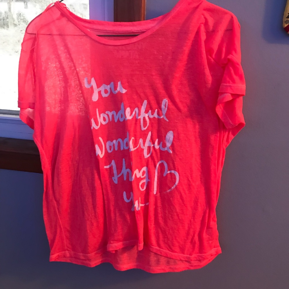 Bright pink crop top